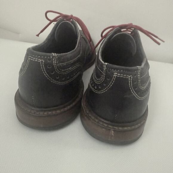 Allen Edmonds Mens Neumok Blue Gray Wingtip Oxfords Dress Work Shoes US 10.5B - Picture 3 of 8